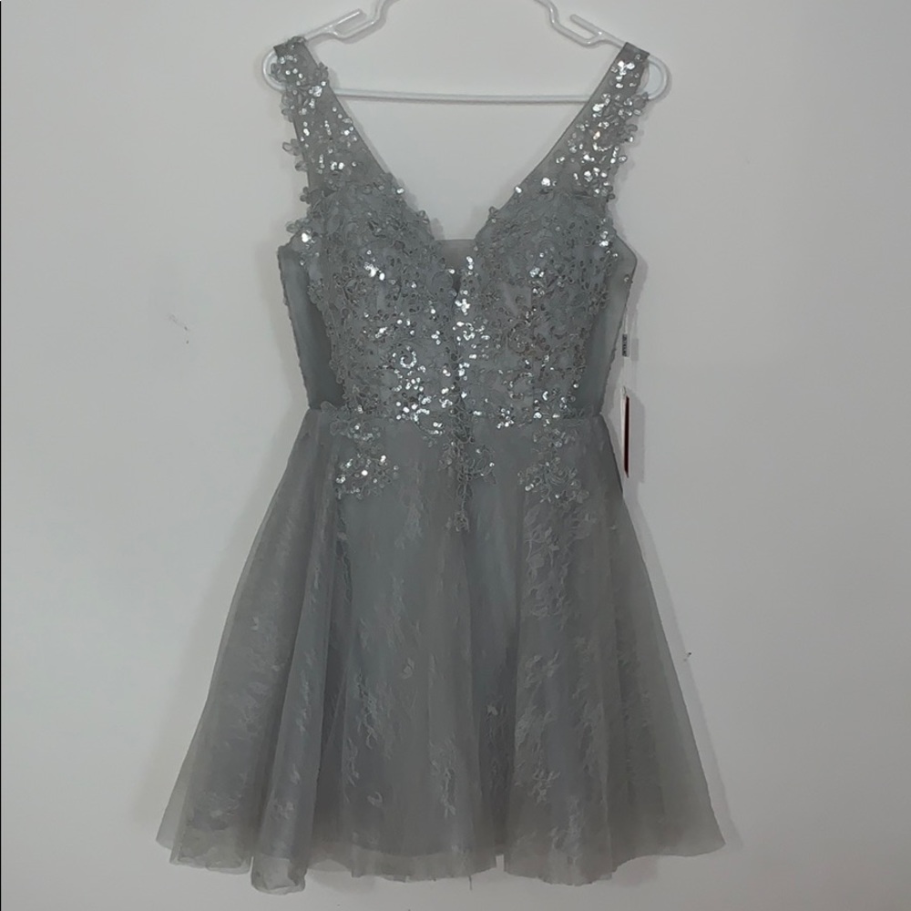 Short Silver dress(never worn)